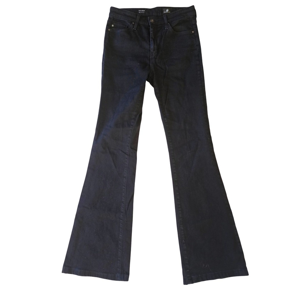 AG Adriano Goldschmied Flare Jeans  The Janis High Rise Black Size 27R